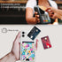 Slim Leather Magnetic Phone Wallet for iPhone 15/14/13/12 Mini/Plus/Pro/Pro Max, Stick on Credit Card Holder, Fit 3