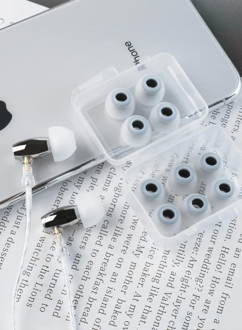 5 Pairs KBEAR 07 Ear Tips, KINBOOFI Silicone Eartips for KZ ZST ZS10 PRO AS10 ZSN ZSN PRO X Wired Headphone