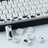 PBT Keycaps 135 Keys, Black and White Cat Cute Shape Keycaps Set, Dye-Sublimation Mao Profile for Mechanical Keyboards