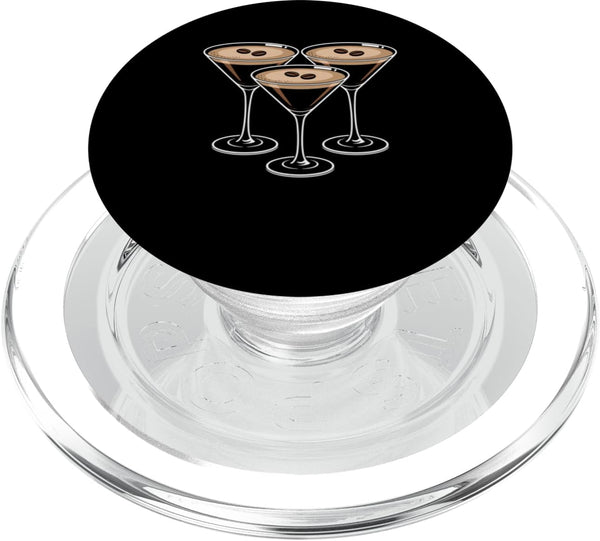 Cocktail Hour Studio Watercolor Cocktail Trio Minimal Bar Cart Aesthetic PopSockets PopGrip for MagSafe