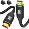10K 8K 4K HDMI Cable 20FT, Ultra High Speed HDMI Braided Cord,
