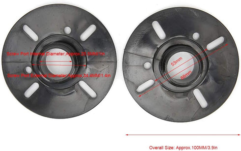2PCS Treble Loudspeaker Horn Adapter, Universal Treble Horn Adapter with External Thread, ABS for Speaker