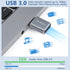 4-Pack Type C Female to A Male Charger Converter & USB C Male to USB Female OTG Adapter for iPhone 12 to 15