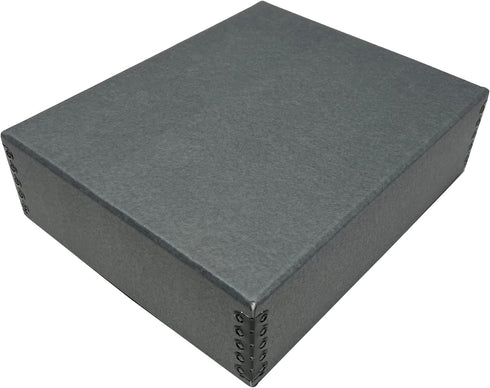 Lineco 8x10 Gray Drop Front Archival Storage Box, Acid-Free, Lignin-Free for Preserving Photos and Documents