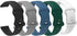 Lamshaw 22mm Soft Silicone Sport Replacement Straps for KACLUT/EIGIIS/ESFOE Military Smart Watches