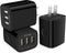 AILKIN 3 USB Wall Charger, Triple Fast Charging Block Home Charger Station for iPhone, Samsung Galaxy, LG, and More