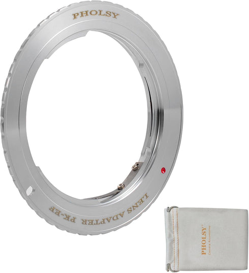 Lens Mount Adapter Manual Focus, Compatible with Pentax K Mount Lens to Canon EOS EF-Mount Camera Body