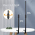 TARION Desktop Light Stand with 1/4" 3/8" Screws, Adjustable 14-25in for Ring Light, Photography, Virtual Meetings