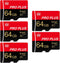 Bliksem 5 Pack TF Card 64GB with Adapter, High Speed Memory Card, UHS-I