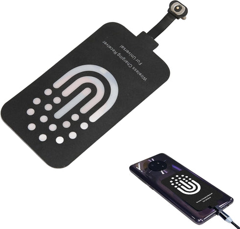 Type C Wireless Charging Receiver, Thin Magnetic Suction Back Patch for Phone