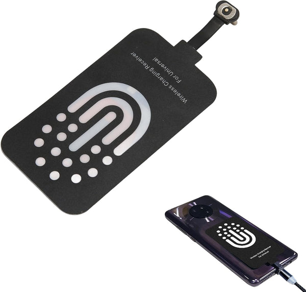 Type C Wireless Charging Receiver, Thin Magnetic Suction Back Patch for Phone