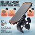 Upgraded 2025 Bicycle & Motorcycle Phone Mount - Secure Bike Phone Holder for iPhone, Samsung, Any Smartphone