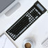 Silicone Keyboard, Foldable Soft Waterproof Rollup Keyboard for PC Laptop Notebook, 103 Keys, Mute Typing, Lightweight