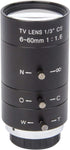XENOCAM 6-60mm 1/3" CS Lens CCTV Lens IR F1.6 Manual Zoom Manual Iris