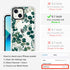 MOSNOVO iPhone 13 Case, Eucalyptus Design with 6.6ft Military-Grade Drop Protection & Anti Peel Off Tech
