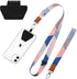 OUTXE Phone Lanyard, 4 Pads, Adjustable Neck Strap, Wrist Strap, Nylon Lanyard Compatible with All Smartphones