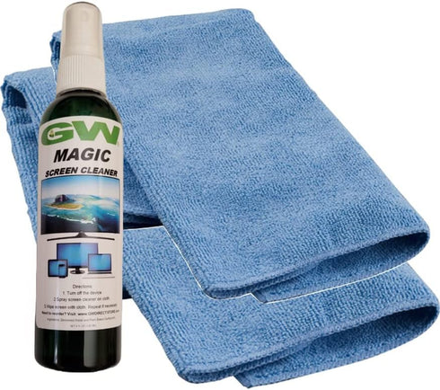 GW Deluxe Magic Screen Cleaner Kit for Samsung, LG, Sony, Ultra HD 4k HDR OLED TV, Laptop and Tablet Screens