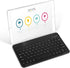 Ultra-Slim Rechargeable Bluetooth Keyboard, Compatible with BLU M8L Plus, iPads, iPhones, Android Tablets, Black