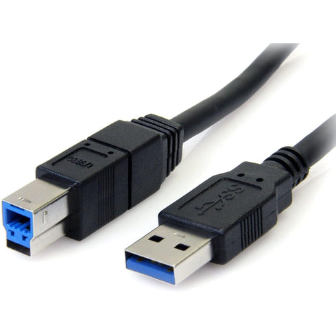 StarTech.com 10 ft Black SuperSpeed USB 3.0 Cable A to B -