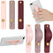 Weewooday 6 Pieces Phone Grip Holder Cell Phone Grip Strap Telescopic Finger Strap