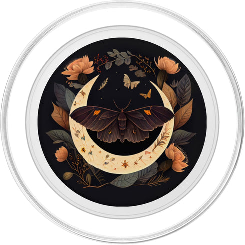 Moth Moon Flowers Astrology Celestial PopGrip for MagSafe
