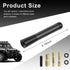 Wevdn 3.11" Short Car Antenna, Aluminium Alloy Carbon Fiber Stereo Radio Signal Receiver, Universal Screw-on