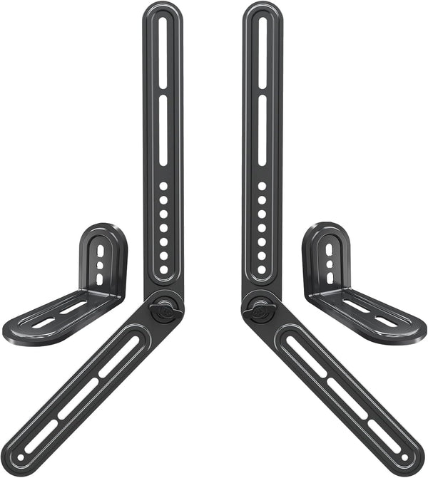 Mounting Dream Soundbar Mount for Most Sound Bars up to 15 lbs, Above or Under TV, with Detachable Extension Plates