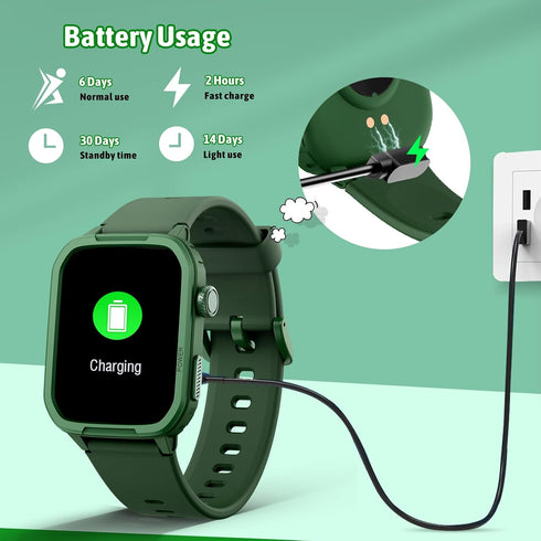 Smart Watch for Kids, Fitness Tracker with 19 Sport Modes, Pedometer, Sleep Monitor, Birthday Gift for Boys Girls