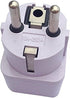 ANRANK UE3360AK 2 Packs Universal AU US UK to EU Europe Plug AC 250V Power Travel Adapter, White