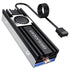 GRAUGEAR M.2 2280 SSD Heatsink with 20mm Cooling Fan, Copper Heat Pipe, Aluminum Plate-Fin Design, Thermal Pads Included