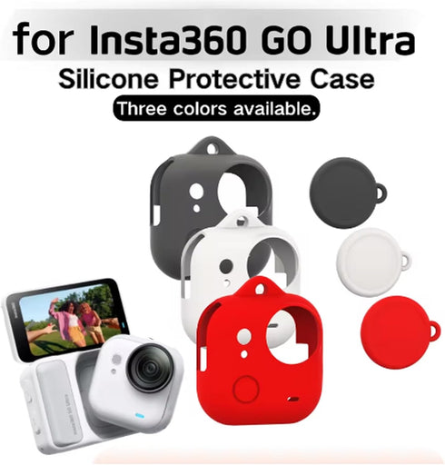 Honlyn Insta360 Insta360 Silicone Protective Case for GO UItra,Silicone Sleeve Cover with Lens Cap for GO UItra Action