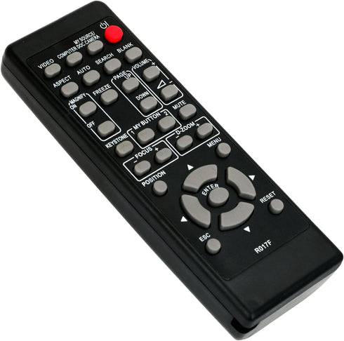 R017F Replacement Remote Control Compatible with Hitachi LED Projector Models CP-A302WN, CP-AW2519N, CP-D27WN, and more