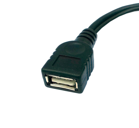 chenyang Micro USB Male to USB 2.0 Female OTG Cable with Micro USB Auxiliary Power Supply