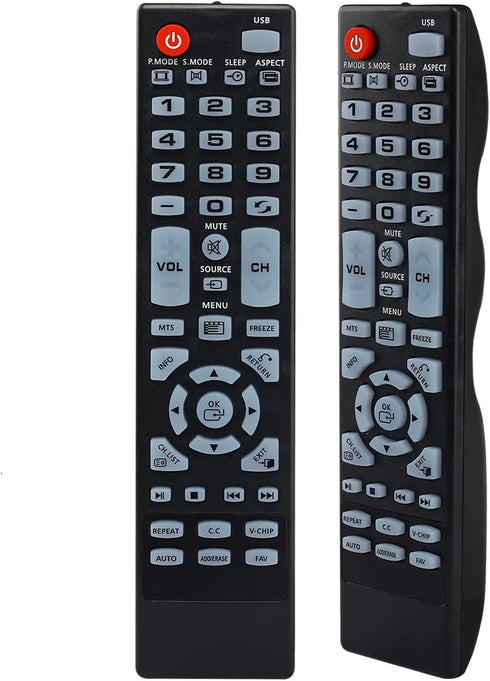 Universal Replacement Remote Control for Element TV Models ELEFW195, ELDFT406, ELEFW408, ELEFW247, ELEFT326, ELEFT426,