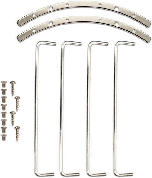 Goldwood 12" Woofer Protection Grille, Chrome Steel Speaker Bar Grill, Silver (BAR-12)