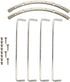 Goldwood 12" Woofer Protection Grille, Chrome Steel Speaker Bar Grill, Silver (BAR-12)