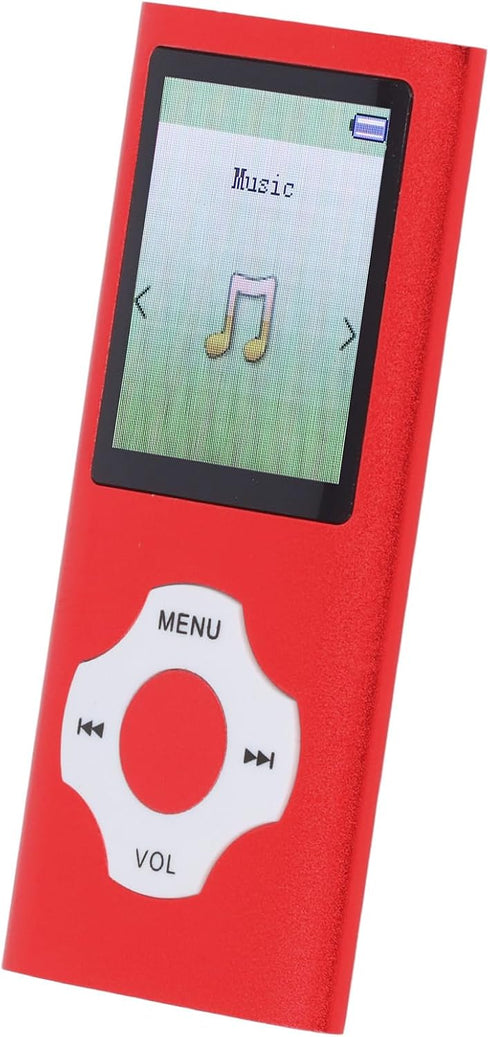 Jectse MP3 MP3 MP4 64GB Bluetooth Player, Ultra Slim Player Portable Music Player with Small Memory Card, Noise