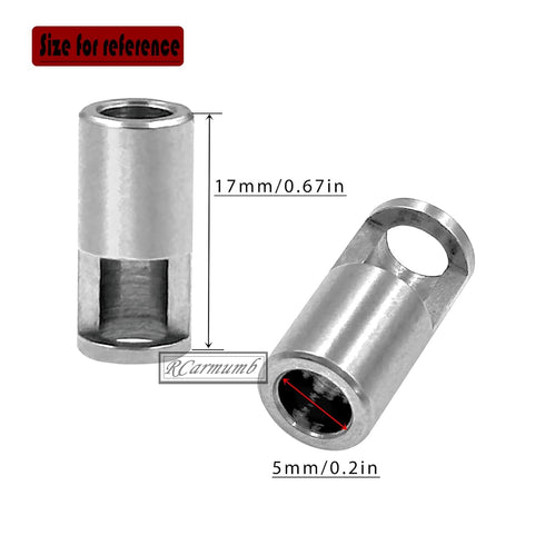 RCarmumb 8MM 5MM Car,5PCS M1.0 M1.5 8MM to Pinion Reducer Sleeve Upgrades Parts for Sledge Remote Control Stainless
