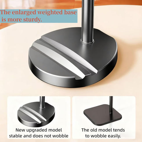 ZYEUNAGNB 360 New model Adjustable Phone Stand Holder for Desk, Rotatable Ergonomic Stand with Heavy Metal Base
