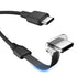 USB C Charger Cable, 60W 6ft Type C Charging Cable, Flat 90-Degree C-Port, High-Speed Data Transfer for Samsung