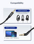 Mr Rex Nylon Braided 2.5mm to 3.5mm Audio Aux Cable for Bose 700 QuietComfort Ultra QC45 QC35II QC35 QC25 Headphones, JBL E45BT E55BT Headsets Replacement Stereo Cord Cable 5ft/1.5m