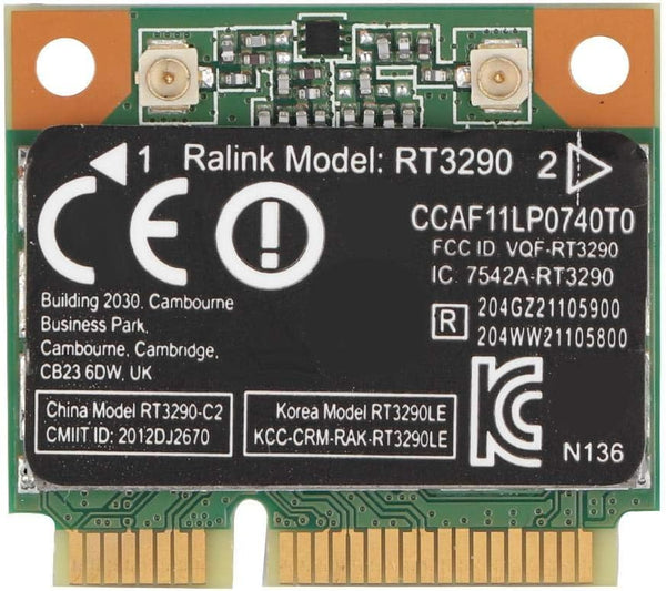 ASHATA Mini Network Card, 2.4G Bluetooth 3.0 Wireless PCI-e Network Card, RT3290 Wi-Fi Adapter, Support 802.11N up to
