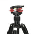 Ytvariw 3/8 inch 3 +/-5 Camera Photography Tripod Leveler Tri-Wheel Leveling Base,Aluminum Alloy Bubble Level
