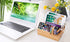 Charging Station Organizer, Fast Charging Station for Multiple Devices, 5-Port USB Bamboo Wood Charging Dock, Universal