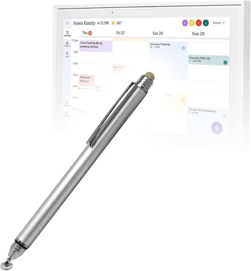 BoxWave Stylus Pen Compatible with Skylight Calendar (15 inch) - DualTip Capacitive Stylus,