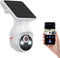 MeshSear 1080P Solar Security Cameras Wireless Outdoor, 360 View Pan/Tilt, Color Night Vision,