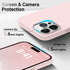 AOTESIER Shockproof Series iPhone 14 Pro Max Case, Ultra Slim Thin Silicone Cover, Full-Body Protective 6.7 inch Chalk
