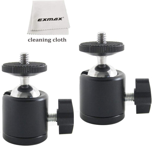 EXMAX 360 Degree Swivel Mini Tripod Ball Head with 1/4 Screw Thread Base