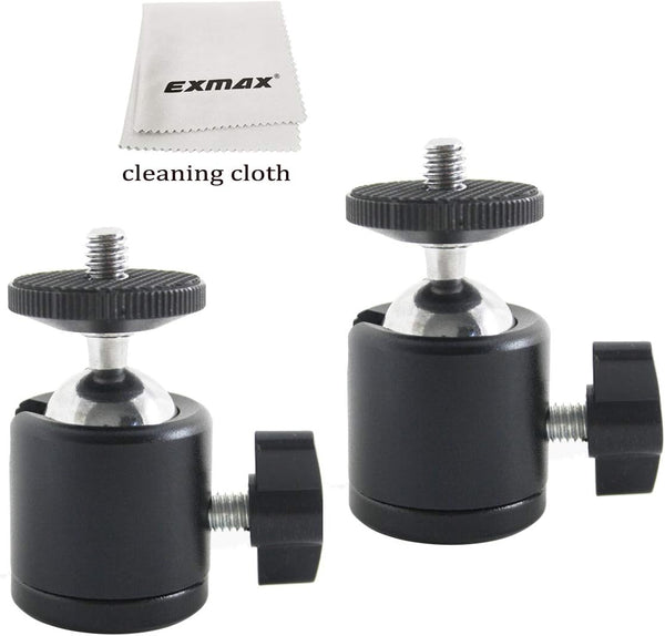 EXMAX 360 Degree Swivel Mini Tripod Ball Head with 1/4 Screw Thread Base