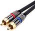 Tisino 1/4 to RCA Cable, Quarter inch TRS to RCA Audio Cable 6.35mm Stereo Jack to Dual RCA Insert Cable